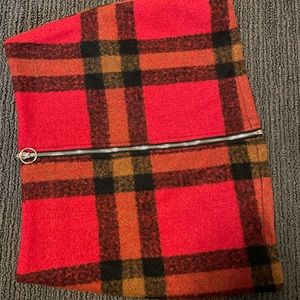 Forever 21, plaid zip up skirt (zipper in front!)